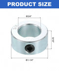 Set Of Sixteen Shaft Collars With Set Screws, Three Quarters Inch Bore, Outer Diameter One And Quarter Inch, Nine Sixteenth Inch Thick