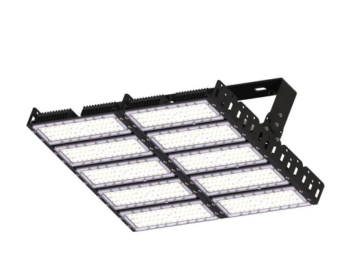 Heavy Duty 400W Led Tunnel Lights Built To Last For Outdoor Streets And Parking Lots Crisp Daylight White Glow large black waterproof floodlight.
