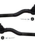 10 Piece Suspension Kit For 2007 2017 Jeep Wrangler, Heavy Duty Tie Rods And Pitman Arm Set, front tie rod ends with hardware