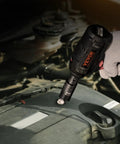 Using Half Inch Drive Impact Socket Set on engine bolt, 38-Piece, 6-Point Chrome Vanadium Steel, high-torque durable build