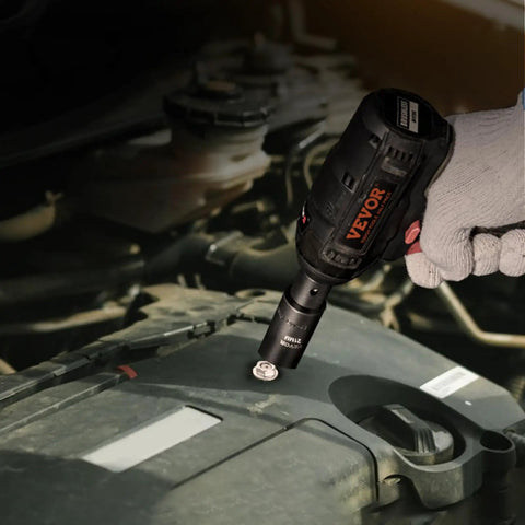 Using Half Inch Drive Impact Socket Set on engine bolt, 38-Piece, 6-Point Chrome Vanadium Steel, high-torque durable build