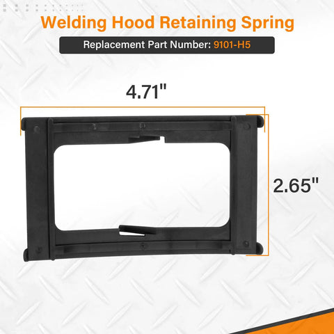 9101-H5 Retaining Spring for Fiber-Metal Welding Hoods and Lens Retention System, 2x4.25 Inch Firm Helmets Replacement Part