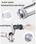 Heavy Duty Brushed Stainless Steel Push Pull Door Handle For Glass Doors In Home Hotel And Office Built To Last Rust Resistant Smooth Operation 800mm Or 1200mm Length with rubber gasket and tube wall thickening details