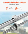 All-In-One Pro-Grade Linear Guide Rail Kit SBR20 300/600/1000 Mm With RM1605 350/650/1050 Mm C7 Ballscrews BK BF12 Supports Couplings Optical Axis Shaft For CNC Milling Grinding And 3D Printing Systems: SBR20 rail and ballscrew