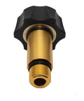 Brass Water Inlet Fitting For Pressure Washer 3/4 Inch Female To 3/8 Inch Male Quick Connect Durable Replacement Pump Part For Heavy Duty Cleaning.