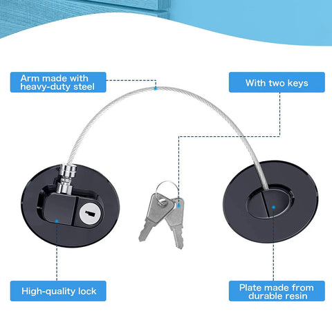 Eight Piece Refrigerator Locks With Ten Keys For Kids And Grownups Fridge Lock And Drawer Freezer Door Lock Child Safety Cabinet Locks