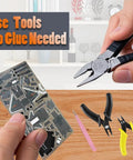 Metal Fighter Jet Puzzle For Adults And Military Enthusiasts, Dope DIY Attack Plane Model Kit For Men with no glue needed