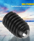 Close-up of Ten Piece M4mm Hex Socket Ball Spring Plunger crafted from rock solid carbon steel for reliable positioning.