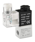 Electrical Pneumatic Solenoid Valve 2V025-08, 110VAC, PT1/4 Port, compact design for on off fluid control in industrial automation