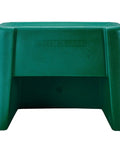 Two Step Mounting Step For Horses With Wide Stable Base Built In Handle Durable Pro Grade Plastic Great For Barns And Training Facilities Portable And Easy To Transport Ideal For Training And Grooming Sessions green plastic step front view