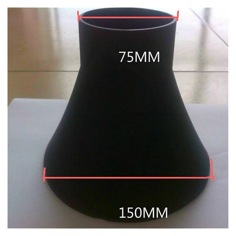Silica Gel Solder Fume Hood Cover for Exhaust and Smoke Extraction on Factory Assembly Lines 75mm Connector Round Style