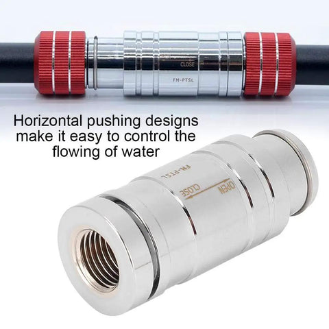 Brass Drain Valve With G1/4 Internal Thread For PC Water Cooling System Tight Seal Easy Flow Control Horizontal Pressure Design