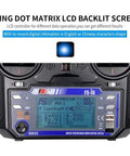 Flysky FS-i6 6CH 2.4GHz AFHDS 2A RC Transmitter With FS-iA6B Receiver showing LCD backlit screen display