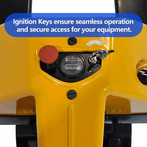 Ignition Keys For EP Electric Pallet Jacks Compatibility With E30 EZ30 EPT20-15ET JX1 JX2 Spare Key Set in ignition switch.