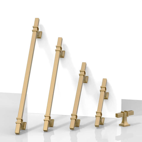 Champagne Bronze Cabinet Pulls Set Of 10 3.75 Inch Zinc Alloy Kitchen Cabinet Handles Solid Drawer Pulls For Cabinets And Drawers