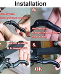 Installation of Anti Slip Silicone Brake Lever Sleeve Set For Bicycle 4 Pcs 2 Pairs Gel Protection Cover Easy Slip On Tighter Grip Like A Pro For Road And Mountain Bikes Red Durable Waterproof Prevents Slippage Comfortable Grip For Long Rides