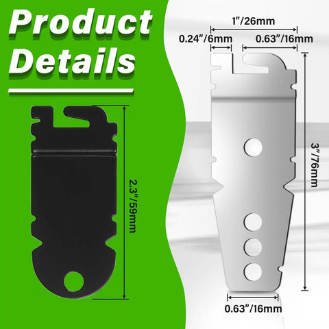 Dishwasher Mounting Brackets Kit With Screws For Easy Install And Durable Hardware, detailed side and top brackets