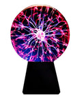 Lit Glass Plasma Ball Light Toy With Touch And Sound Activation 4 Inch Electrostatic Lightning Sphere for parties and kids fun