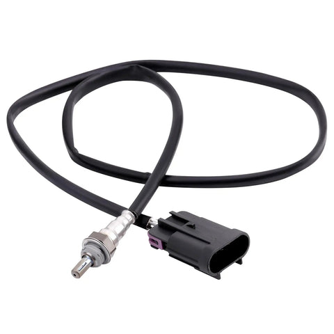 Plug And Play Oxygen Sensor O2 Exhaust Probe Replaces 25322728 And 28058603 Fits Nissan Leaf Sl Sv Hatchback And Nissan Sentra Sense Sl Sedan, black wire harness and metallic probe.