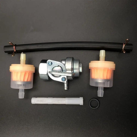 Must Have Fuel Shutoff Valve Petcock Kit For Generac GP5000 GP5500 GP6000E GP6500 GP6500E With Fuel Filter And Line Includes 1 Petcock 2 Fuel Filters 1 Fuel Line