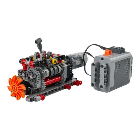 Dope High Tech Manual Gearbox Building Kit With 4 5 And 6 Speed Options Power Functions For Motors STEM Puzzle Toy