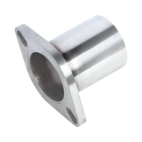 Heavy Duty 304 Stainless Steel Exhaust Flange Repair Pipe Kit For Cars And Trucks With 2 5 Inch Outside Diameter close-up view of connector