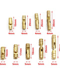 Copper Barrel Hidden Hinges 10 Pcs Cylindrical Concealed Brass Hardware For Jewelry Boxes Cabinets And Furniture Gold Finish 4x17mm