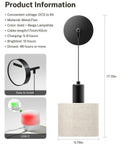 Technical details of Cordless Battery Operated Wall Sconces Set Of 2 With Remote Control, including size and materials.
