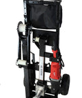 Heavy Duty Motorized Cable Puller For Electricians And Linemen Quick Setup Power Winch close-up of black housing and motor.