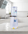 Penguin Style Mini Water Dispenser 2.5 Liter Personal Water Cooler Holds 8 Glasses No Plug Room Temperature Bottle Included