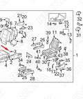 Diagram of 10 Pack Hood Insulation Retainer Clips For Toyota And Lexus 90467-09050 90467-A0003 Fits Scion iM showing parts layout
