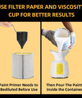 Cordless HVLP Paint Sprayer Compatible With Twenty Volt Batteries Brushless Motor Copper Nozzle Fast Rinse Design For Fences Walls Doors And Cabinetry Nail A Crisp Finish Without Any Of The Daily Grind, demonstrating paint primer preparation.