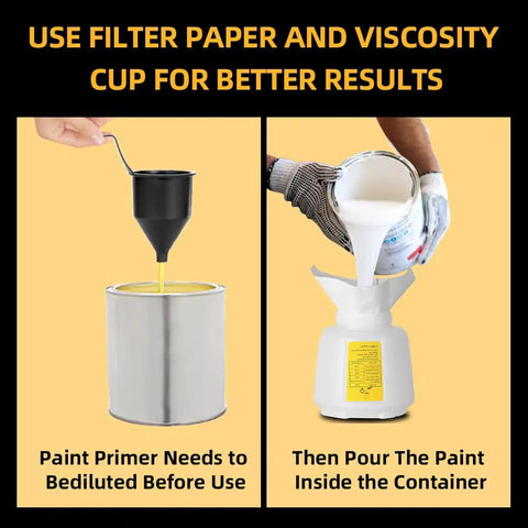 Cordless HVLP Paint Sprayer Compatible With Twenty Volt Batteries Brushless Motor Copper Nozzle Fast Rinse Design For Fences Walls Doors And Cabinetry Nail A Crisp Finish Without Any Of The Daily Grind, demonstrating paint primer preparation.