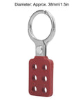 Pro Grade Lockout Hasp For Multi Person Equipment Lockout During Maintenance 1.5 Inch Six Hole Design To Hold Up To Six Padlocks Nylon PA Plus Construction