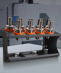 Wall Mounted CNC Tool Holder Rack Double Layer for BT30 BT40 HSK50 HSK63 Tool Holders Built Tough in Cold Rolled Steel