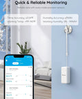Three Pack WiFi Hygrometer Thermometer Sensor With App Alerts Remote Monitoring For Home And Greenhouse Indoor Wireless