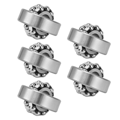 10 Pieces 1201 Double Row Self Aligning Ball Bearings Open Type Standard Cage Radial Bearing For Gearboxes Rollers Conveyors And Industrial Machinery Heavy Duty Smooth Spin