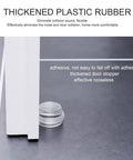 Clear Acrylic Door Stopper Set 4 Pieces, Round Self Adhesive Buffers under door on tiled floor