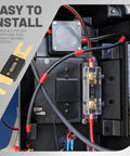 Heavy Duty 200 Amp ANL Blade Fuses With Gold Plated Contacts For Marine Car Audio Systems And Vehicle Inverters installed in a circuit.