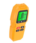 GOTOTOP Wall Detector ABS Stud Finder 5 in 1 LCD Wall Scanner in yellow, showing LCD display and buttons for detection.