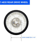 Set Of 2 Heavy Duty 8 Inch Rear Drive Wheel Assemblies With Metal Gear For 22 Inch Toro Recycler Lawn Mowers Fits Models 20332 20333 20334