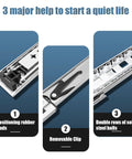 Close-up of Beefy Heavy Duty Drawer Slides With Lock Full Extension Metal Rails showing rubber pads, clip, and steel balls.