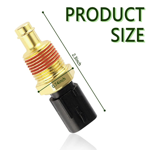 Engine coolant temperature sensor OEM 5149077AB with brass threaded body and black connector