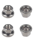 Silver 3/8 Inch-26 Bike Wheel Axle Nut 4 Pack Durable Alloy Steel For Hub Replacement Built To Last With Rust Resistant Finish