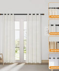 Heavy Duty 1 Inch Adjustable Curtain Rod With Imitation Wood Grain Finials, Extends From 32 To 84 Inches, multiple curtain styles