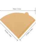 Two Cone Coffee Filters For Pour Over V60 Dripper And Drip Coffee Maker 1 To 4 Cup 100 Count Natural Unbleached Disposable Size 02