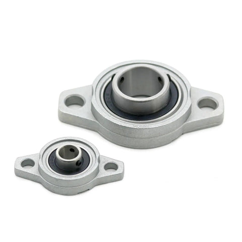 One Piece KFL Series Zinc Alloy Pillow Block Flange Bearing Unit Housing KFL08 The Real Deal For Heavy Machinery Demanding Heavy Duty Support And Smooth Rotation To Maintain Efficiency And Beat Wear On Shafts And Minimize Maintenance Needs. Zinc alloy KFL08 flange bearing unit housing, front view