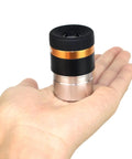 4mm Wide Angle Eyepiece For 1.25 Inch Telescopes With 62 Degree Field Of View, Aspheric HD Fully Coated Optics shown in hand