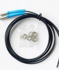 FT610 Diffuse Reflective Optical Fiber Sensor With 1M Line, 2mm Fiber, M6 Probe, TPV Housing, rugged industrial use.