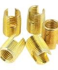 50 Piece Slotted Self Tapping Screw Thread Repair Kit Made From Tough Carbon Steel For Bold Auto And Bike Fix It Yourself Gear That Gets The Job Done Fast, gold inserts